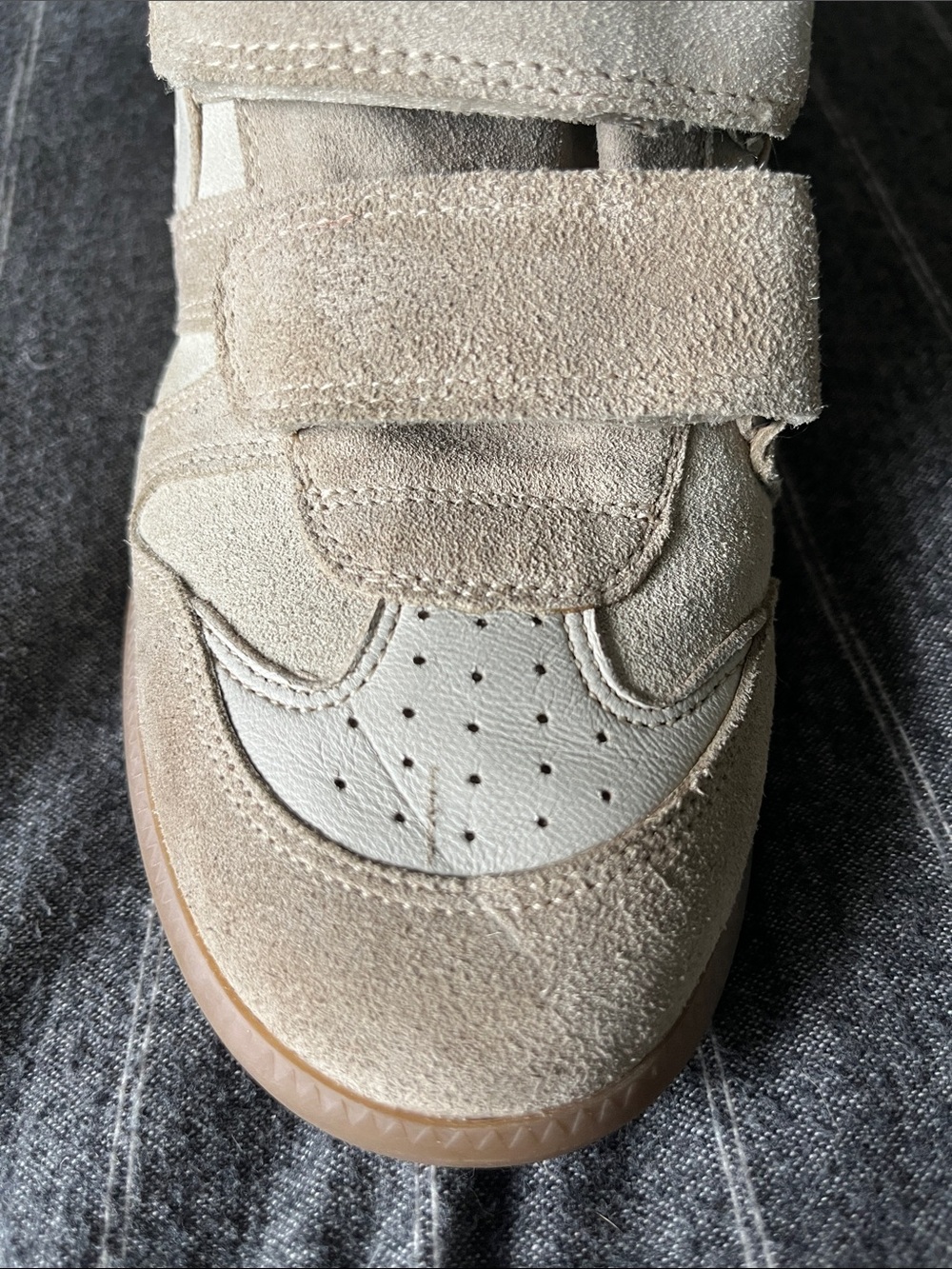 Isabel Marat Women’s Bekett Suede High-Top Velcro Sneakers - Picture 6 of 6